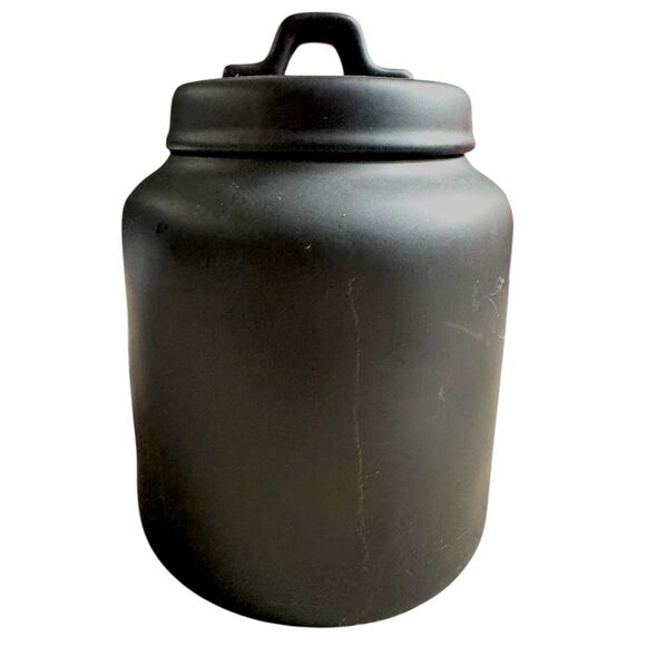 Rae Dunn Happy Halloween Matte Black Canister First Edition - 2018 Rare - Picture 8 of 16